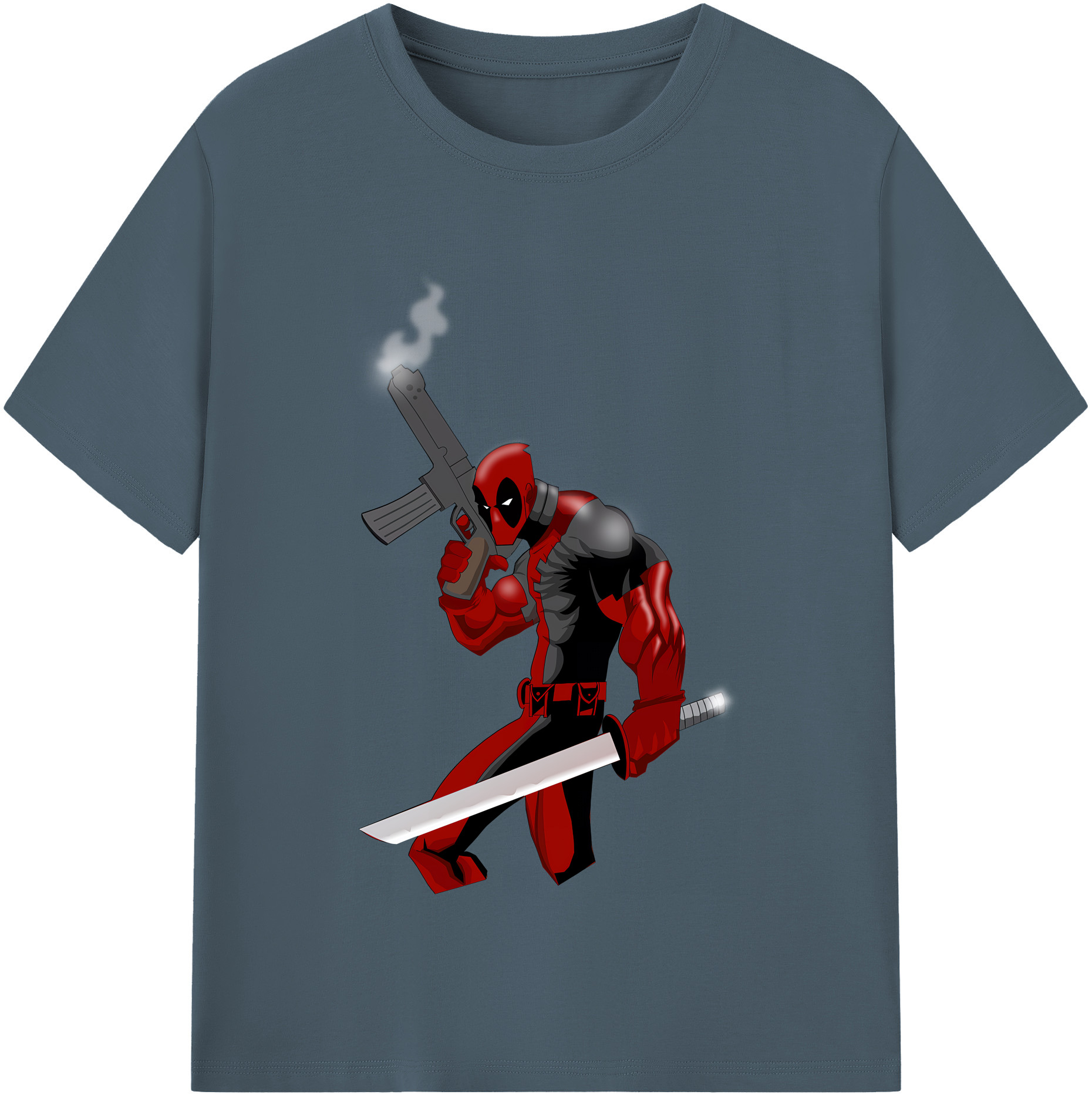 （画像用） Deadpool デッドプール 綿100％半袖Tシャツ（フロントプリント）